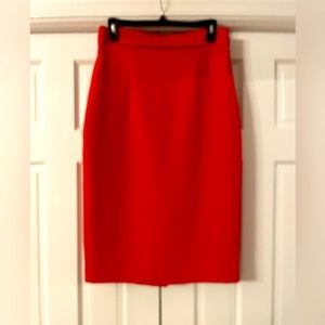 Red NY&Co Eva Mendez Classic Pencil Skirt. Size 6